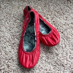 Ballasox — Tomato & Camo Leather Ballet Flat 6